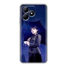 Чехлы с принтом Уэнсдей на Realme Note 50 – Уэнсдей с зонтом