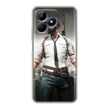Силиконовый чехол с картинкой "Герой Pubg" на Realme Note 50 – Пабг