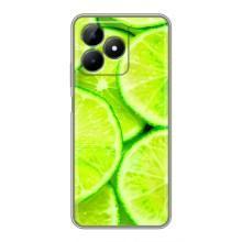 Чехол с изображением  вкусной еды для Realme Note 50 – Лайм