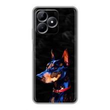 Бампер для Realme Note 50 с картинкой "Песики" – Собака Мопс