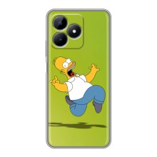 Чехол с Симпсонами для Realme Note 50 (VPrint) (Гомер Симпсон)