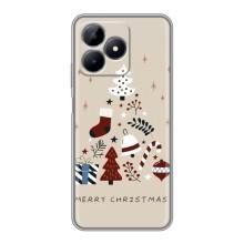 Чехол Санта Клаус для Realme Note 50 – Merry Christmas