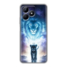 Чехол со Львом для Realme Note 50 (VPrint) (Маленький лев)