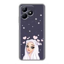 Чехол Стильные девушки на Realme Note 50 (Девушка и сердечки)