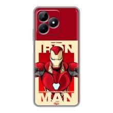 Чехол Супергерой Железный человек на Realme Note 50 – Iron man
