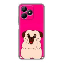 Чохол (ТПУ) Милі песики для Realme Note 50 – Веселий Мопсік