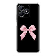 Чехол банты для Realme Note 50 – Бант на черном