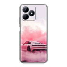 Чехол с авто Порше для Realme Note 50 – Розовый Порше