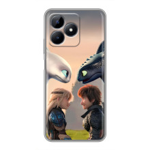 Чехол как приручить дракона на Realme Note 50 – Гикавка и Астрид