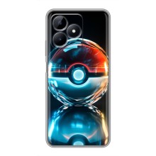 Чехол с Пикачу на Realme Note 50 (Мяч Пикачу)