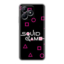 Чехол Гра в кальмара для Realme Note 50 – Логотип игры кальмара