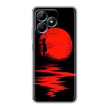 Летний Чехол на Realme Note 50 – Красный Закат