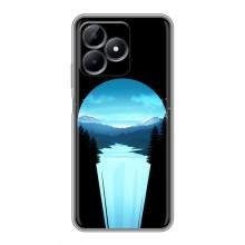 Летний Чехол на Realme Note 50 – Синий Водопад