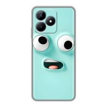 Чохли (ТПУ) (смішні стікери) для Realme Note 50 – мордочка