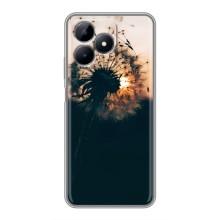 Силиконовый Чехол с одуванчиками на Realme Note 50 – Красивый одуванчик
