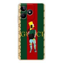 Бренднові Чохли для Realme Note 60 - (PREMIUMPrint) (Барт ГУЧЧІ)