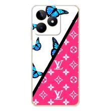 Бренднові Чохли для Realme Note 60 - (PREMIUMPrint) (Мода LV)