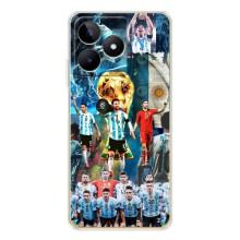 Чехлы Месси для Realme Note 60 (AlphaPrint) (Аргентина Месси)
