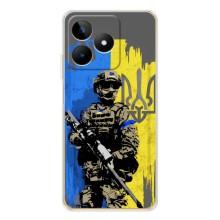 Чехлы с картинкой ЗСУ для Realme Note 60 (AlphaPrint) (АРТ солдат)