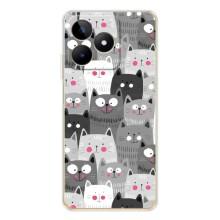 Чохли з Котиками для Realme Note 60 (VPrint) (Мальовані котики)