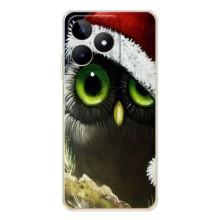 Чехлы с принтом СОВЫ для Realme Note 60 – Новогодняя Сова