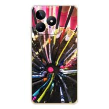 Чехлы с принтом Спортивная тематика для Realme Note 60 – Флорбол