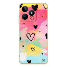 Чохли з тематикою "Маленькі Сердчеки" на Realme Note 60 – Яскраві серця