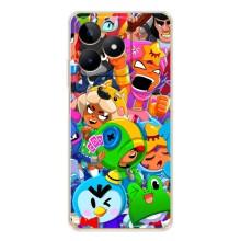 Чехол для Realme Note 60 Бравл Старс (VPrint) (герои Бравл Старс)