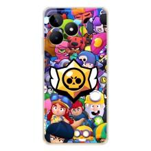 Чехол для Realme Note 60 Бравл Старс (VPrint) (Лого Brawl Stars)