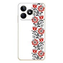 Чехол для Патриота Украины Realme Note 60 - (AlphaPrint) (Яркая вишиванка)