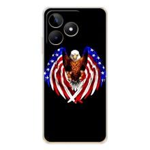 Чохол Прапор USA для Realme Note 60 – Крила США