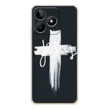 Чехол для Realme Note 60 (AlphaPrint) - (Христианские) (Иисус)