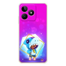 Чохол Бравл Старс для Realme Note 60 – Леон у костюмі Акули