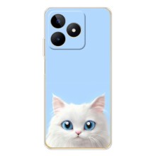 Чехол на тематику: Коты для Realme Note 60 (Белый кот)