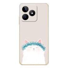 Чехол на тематику: Коты для Realme Note 60 (Белый котик)