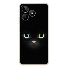 Чехол на тематику: Коты для Realme Note 60 (Черный Котик)