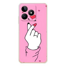 Чохол з принтом для Realme Note 60 (AlphaPrint - Знак сердечка)