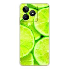 Чехол с изображением  вкусной еды для Realme Note 60 – Лайм
