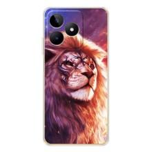 Чехол с картинкой на Realme Note 60 – Красочный ЛЕВ