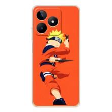 Чехлы с принтом Наруто на Realme Note 60 – Силуэт Наруто