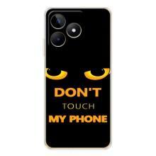 Чехол с Прикольным принтом на Realme Note 60 (Не трогай мой телефон)