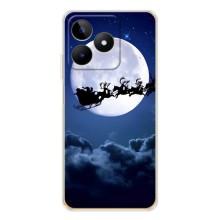 Чехол Санта Клаус для Realme Note 60 – Санта - луна