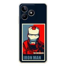 Чехол Супергерой Железный человек на Realme Note 60 – Art Iron man