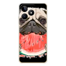 Чохол (ТПУ) Милі песики для Realme Note 60 – Смішний Мопс