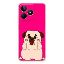 Чохол (ТПУ) Милі песики для Realme Note 60 – Веселий Мопсік