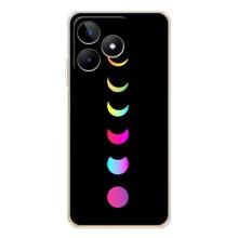 Чехол (ТПУ) с планетами на Realme Note 60 – Полнолуние