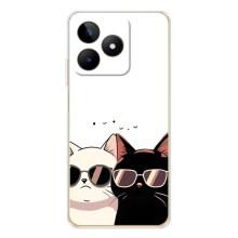 Чохол з малюнком кіт на Realme Note 60 (Коти в окулярах)