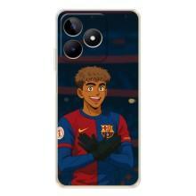 Чехол с футболистом Ламин Ямаль Realme Note 60 (Футболист Ямал)