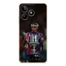 Чехол с футболистом Ламин Ямаль Realme Note 60 (Ямал с кубком)
