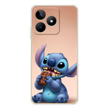 Чехол с рисунком Стич для Realme Note 60 – Стич с шоколадом